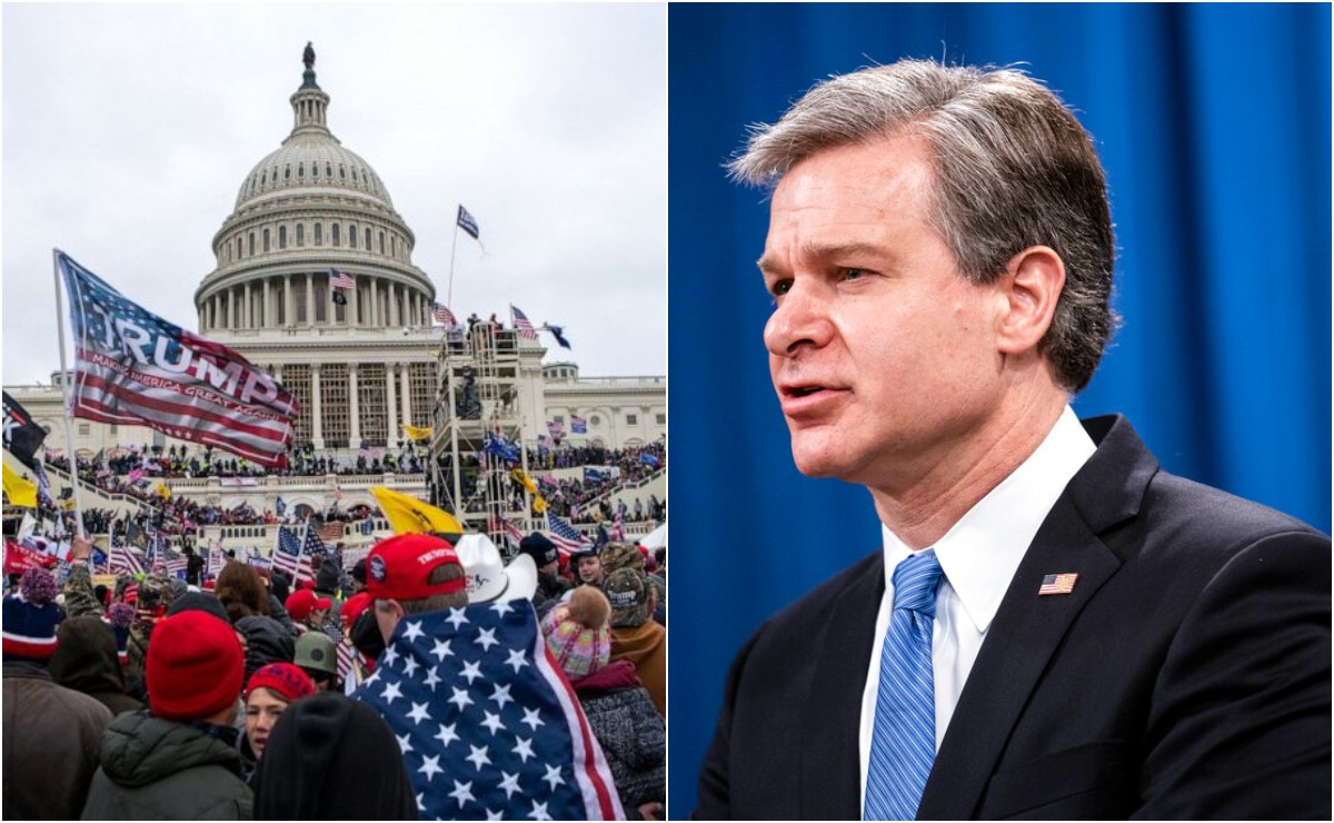 Tras el asalto al Capitolio, Chris Wray, director del FBI, se ha mantenido silente en los últimos días. | Fotos: AP
