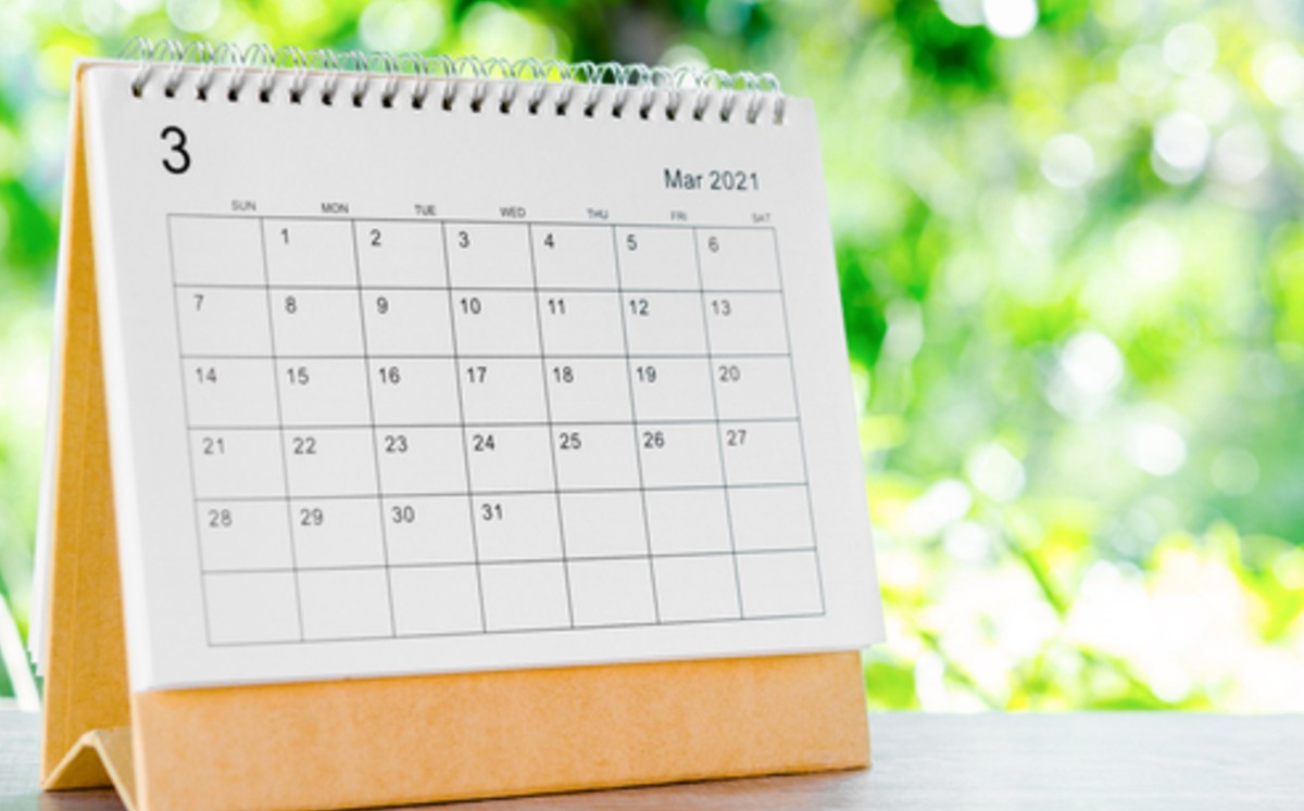Conoce todos los días de descanso para marzo 2021. (shutterstock)