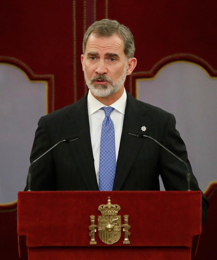 El rey Felipe V de España en las conmemoraciones del 40 aniversario del fallido golpe de Estado de 1981. (EFE)
