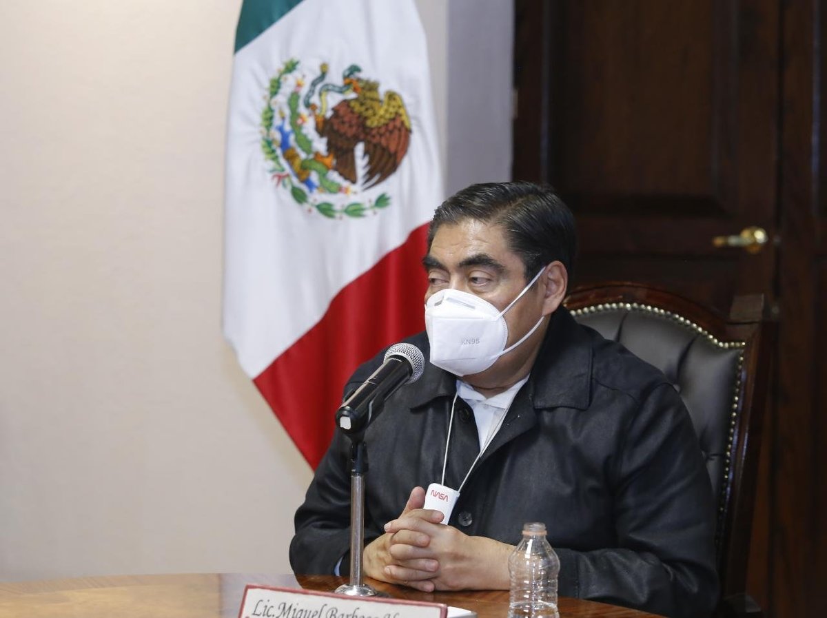Miguel Barbosa, gobernador de Puebla. (Especial)