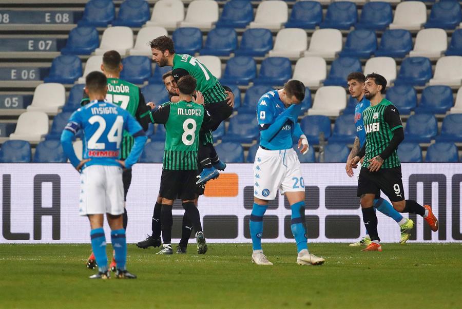 Napoli empató en la cancha del Sassuolo (EFE)