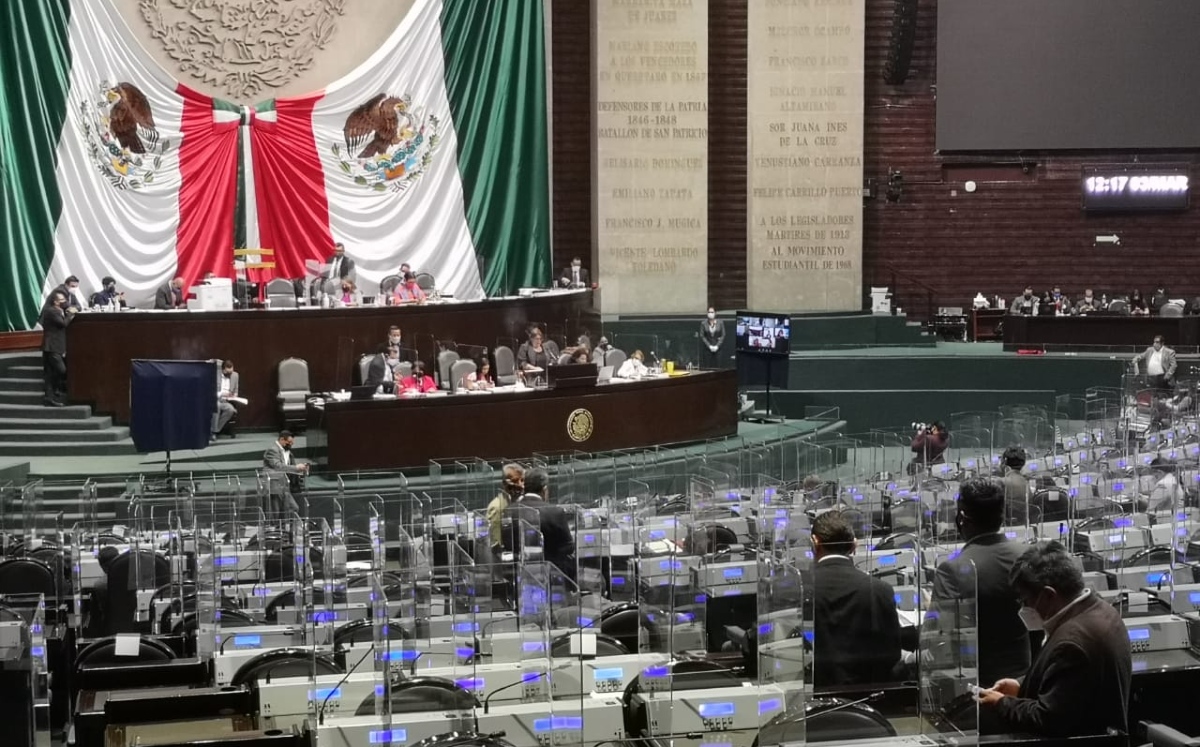 Sesión de la Cámara de Diputados ante covid-19. (Especial)