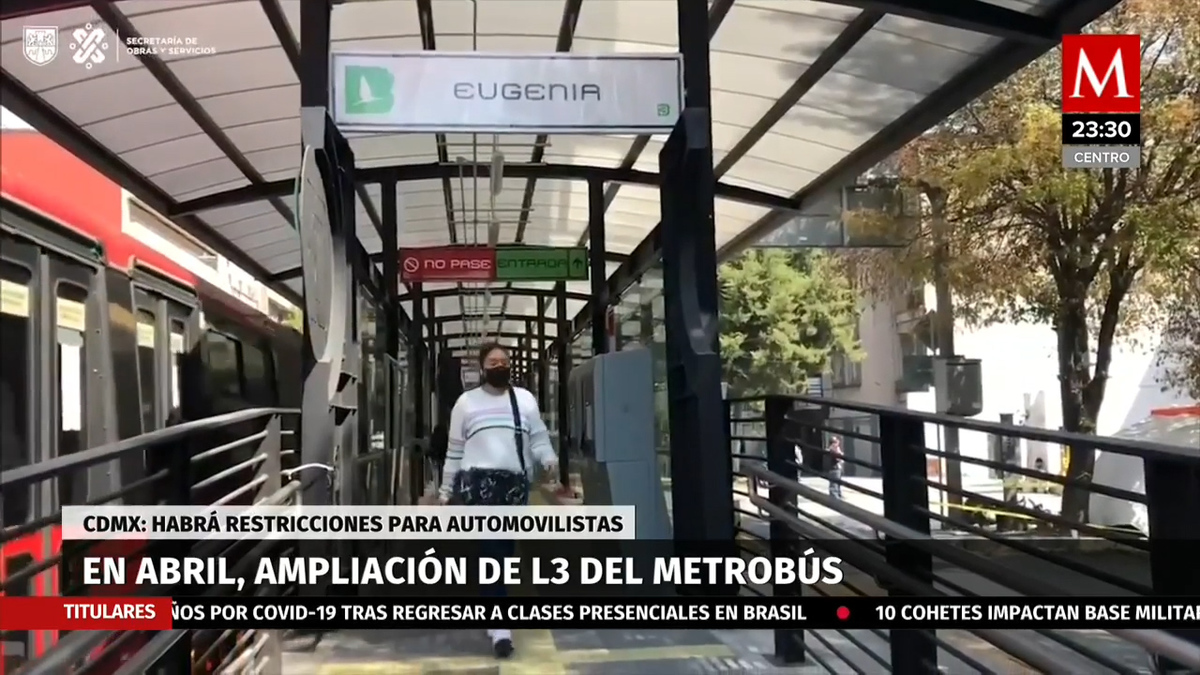 Ampliación de Línea 3 del Metrobús, para abril: Semovi