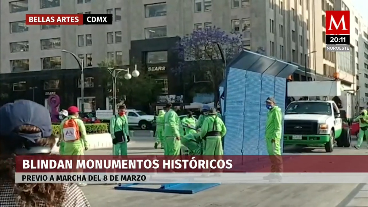 En CdMx comenzó el blindaje de monumentos y edificios para protegerlos de daños y pintas