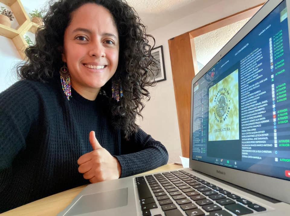 Durante las encuestas internas para elegir a los candidatos, Gabriela Osorio fue elegida como la mujer que abanderará ese partido | Cortesía