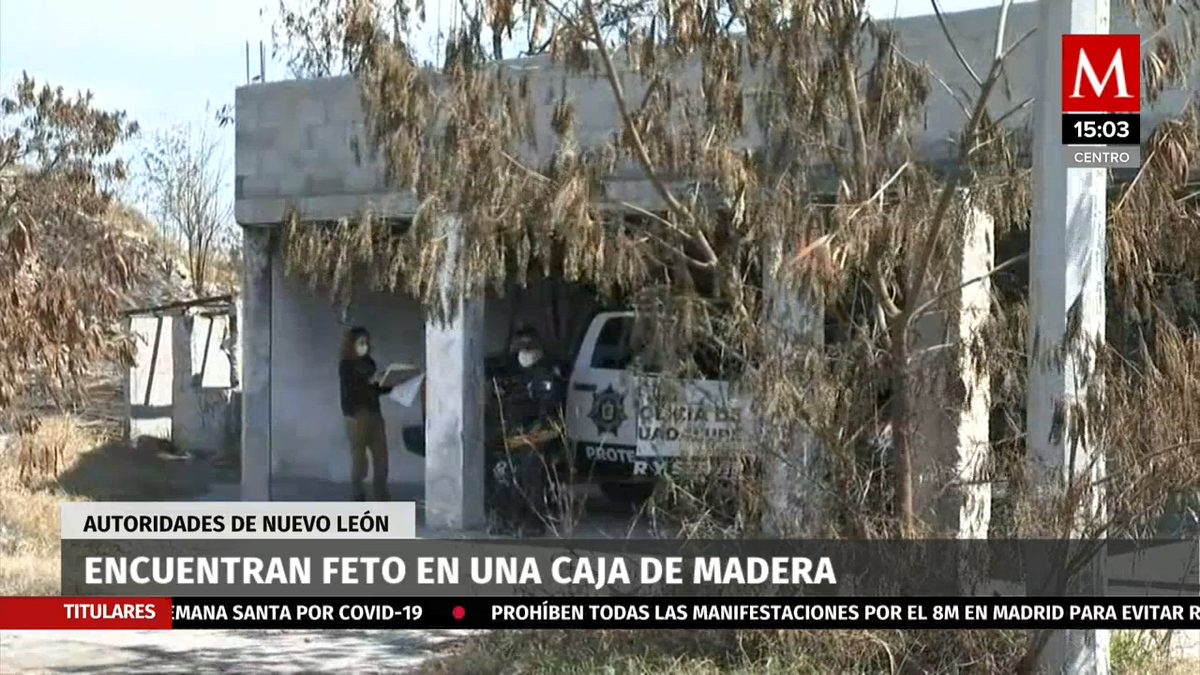 En Guadalupe, NL, encuentran feto en una caja de madera