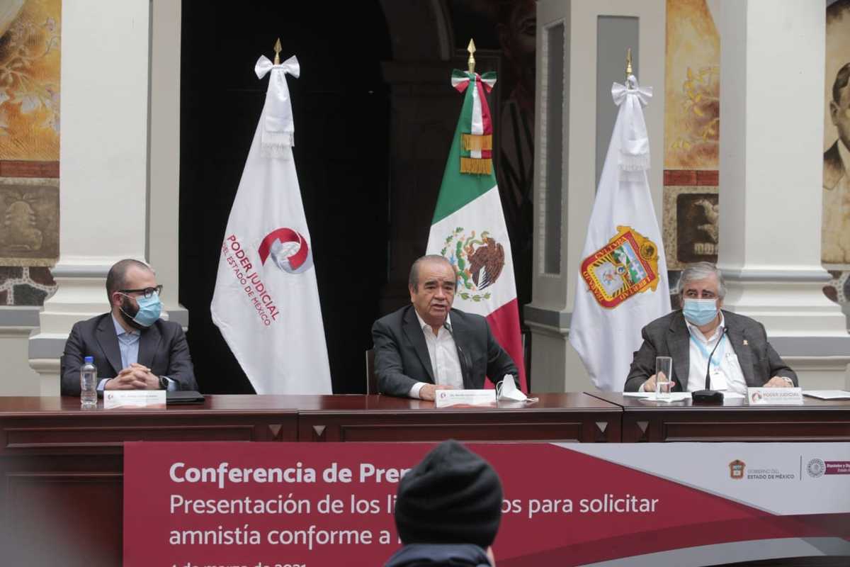 Durante la presentación de los lineamientos para solicitar amnistía conforme a la ley. (Iván Carmona)
