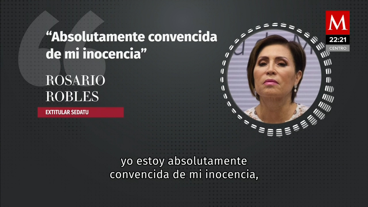 Rosario Robles propone declararse culpable; soy víctima de "pacto patriarcal", acusa