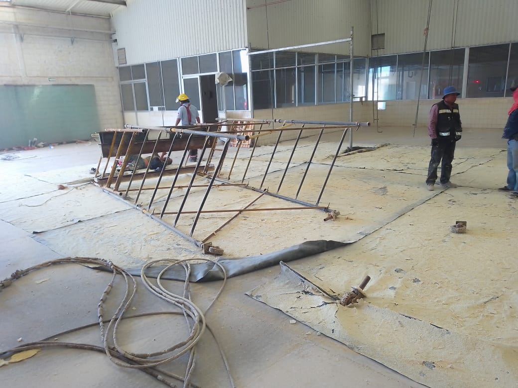 Un trabajador resultó lesionado al caer de una altura cercana a los cinco metros. (Notivox Digital)