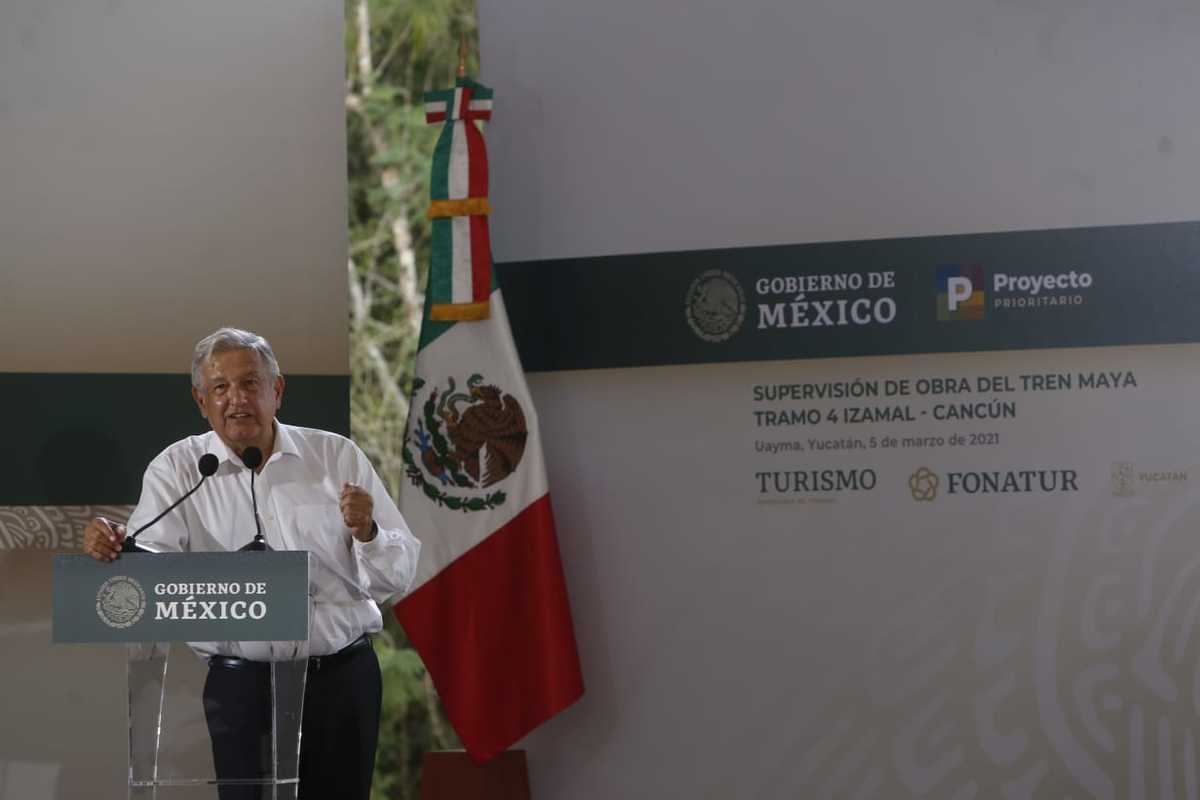 Andrés Manuel López Obrador, presidente de México, en Quintana Roo. (Ariana Pérez)