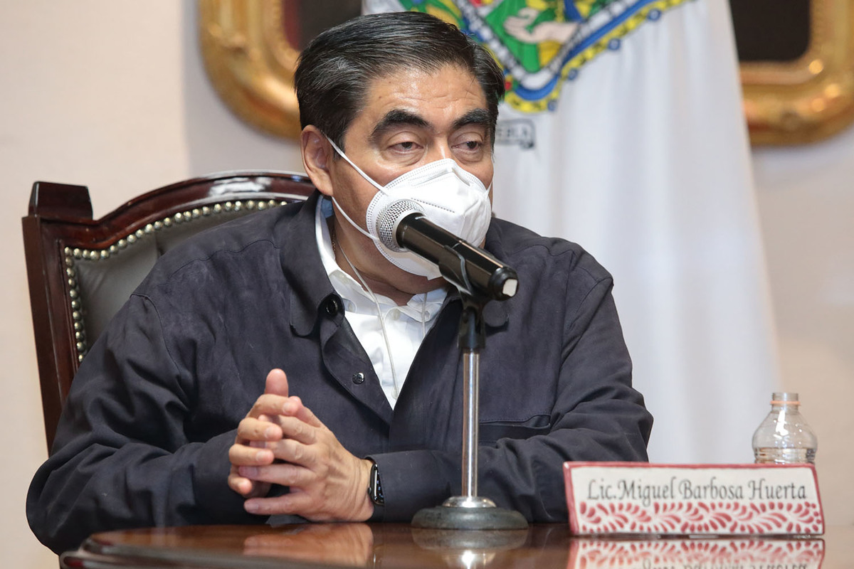 Miguel Barbosa, gobernador de Puebla. (Especial)