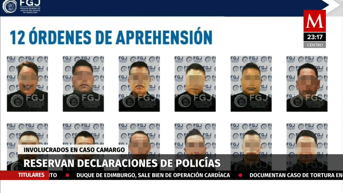 Reservan declaraciones de policías involucrados en caso Camargo