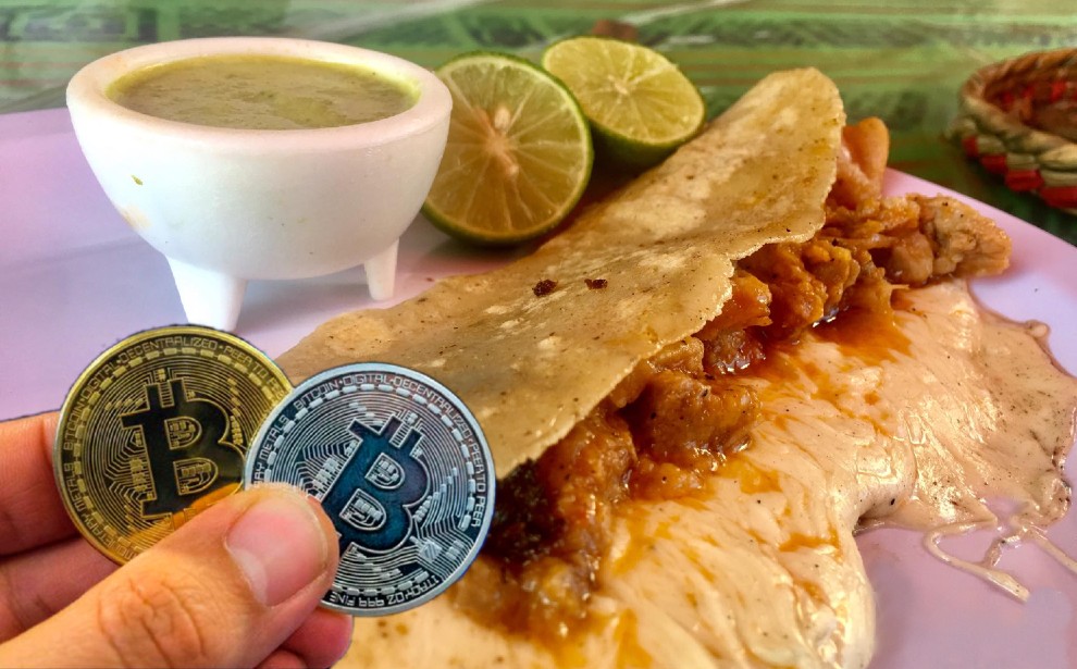 Restaurante acepta criptomonedas.