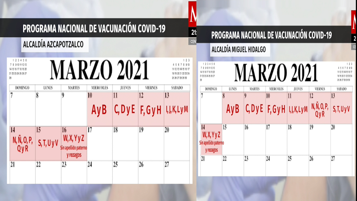 ¿Eres adulto mayor? Así será la vacunación anticovid en Azcapotzalco y Miguel Hidalgo en CdMx