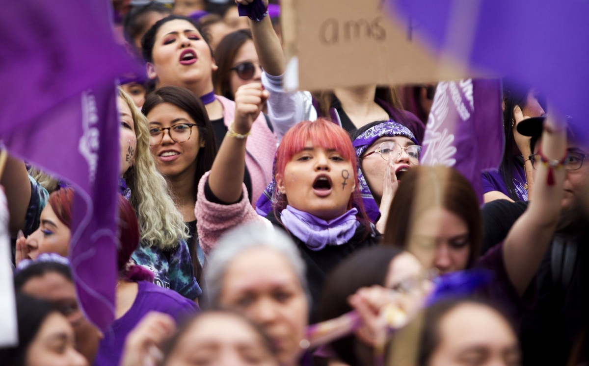 Cientos de mujeres han decidido salir a las calles para protestar en el Día Internacional de la Mujer. (Cuartoscuro)