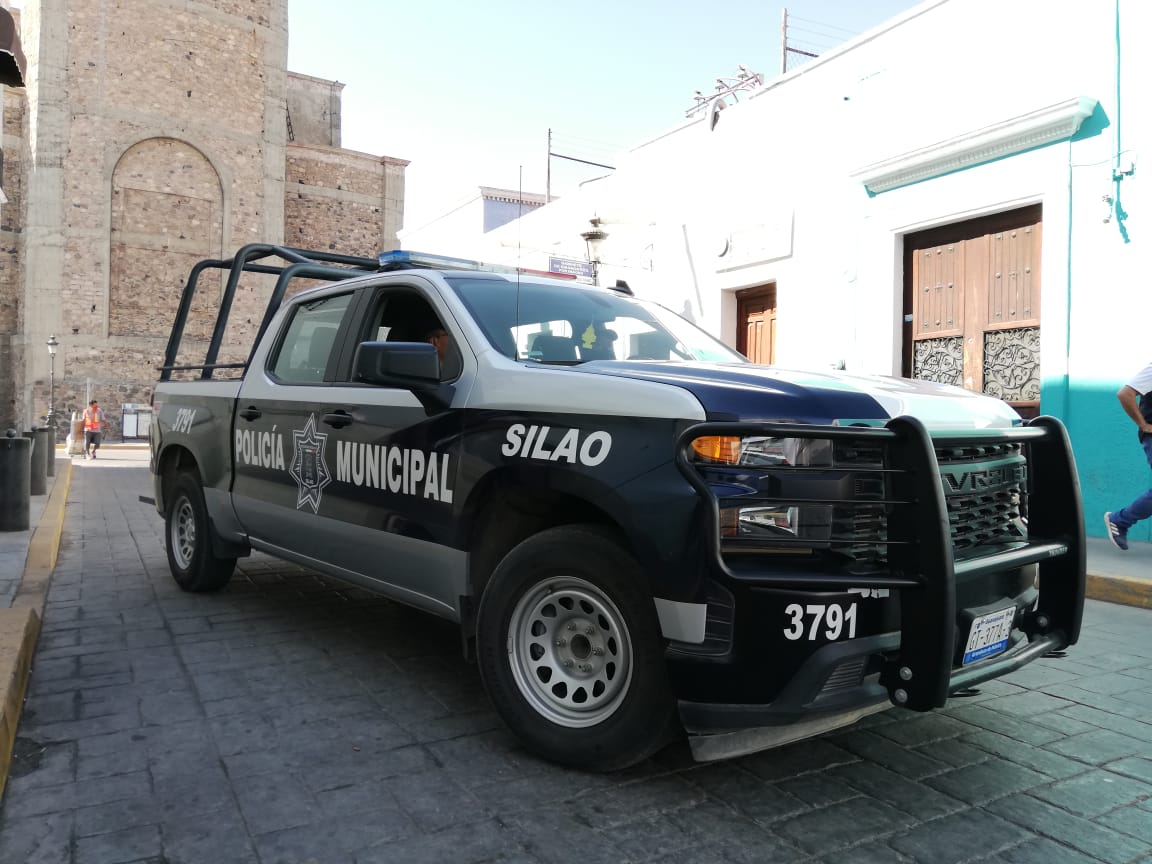 Elementos de Policía Municipal de Silao se encuentran ya patrullando de manera normal. Foto: Dany Béjar.