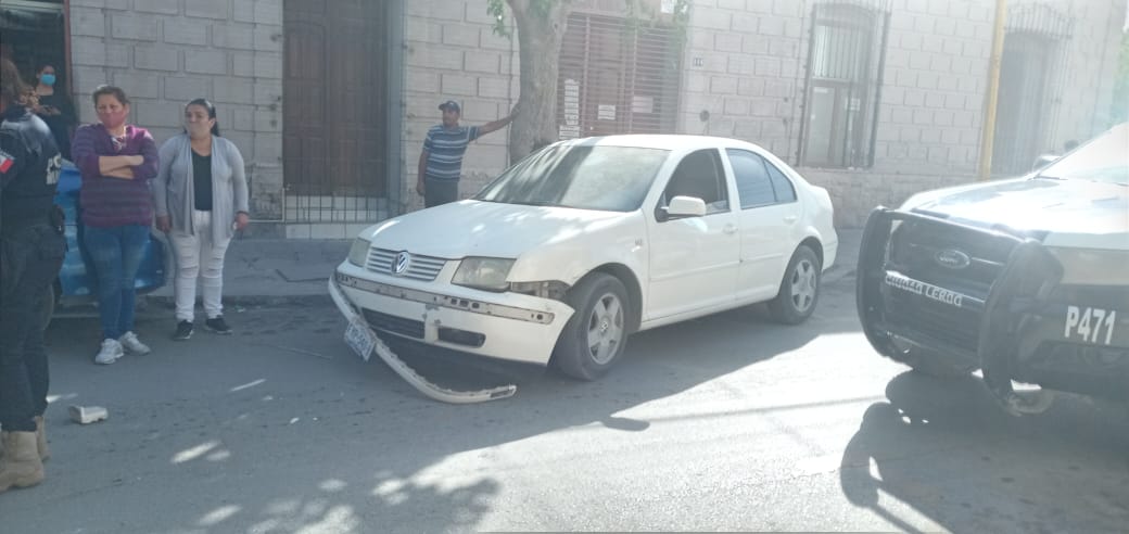 El accidente ocurrió la tarde del sábado en calle Hidalgo. (Notivox Digital)