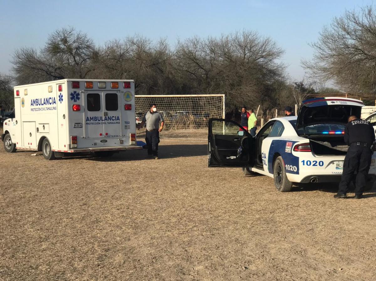 Hombre muere de un infarto durante partIdo de fútbol en Tamaulipas. (Noel Vergara)