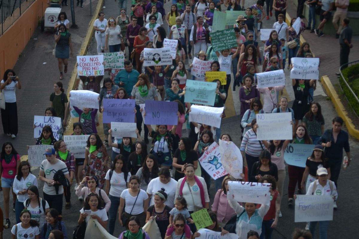 Marcha en Veracruz por el Día Internacional de la Mujer./ Cuartoscuro