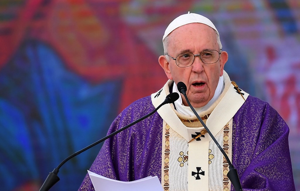 Papa Francisco en Irak. | AFP