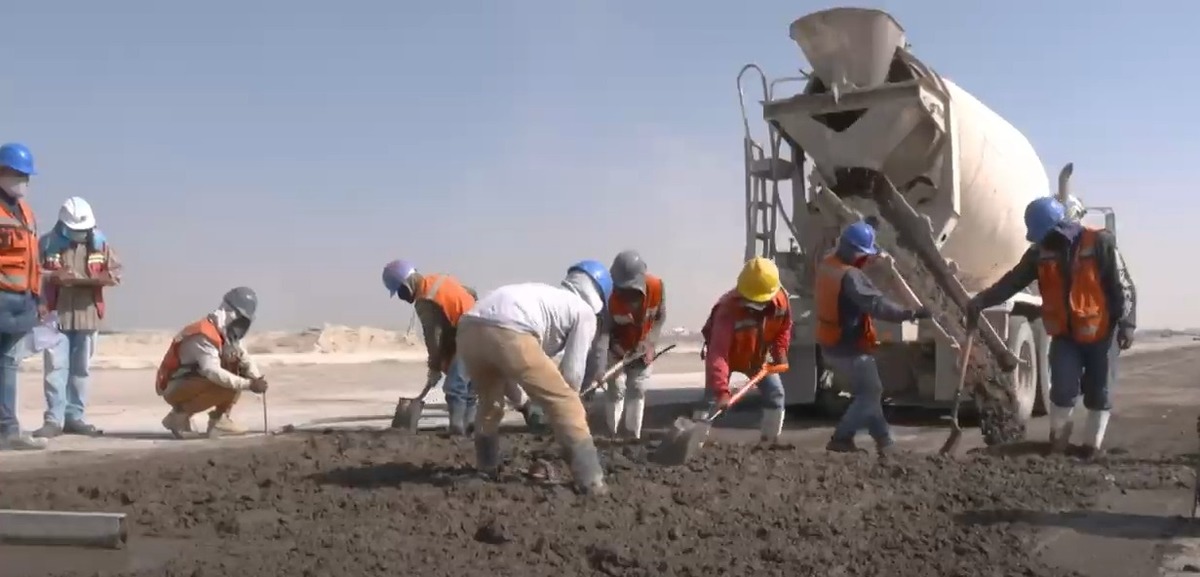 Avances en la construcción del Aeropuerto de Santa Lucía. (Especial)
