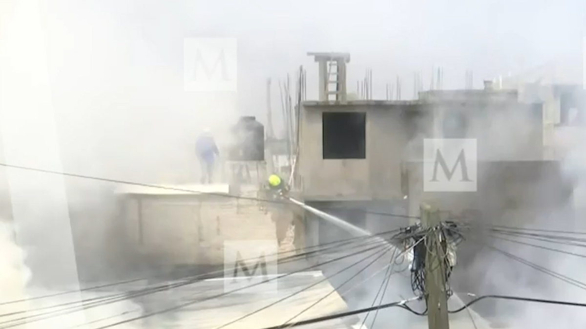 En Edomex se reporta incendio en fábrica de hilos