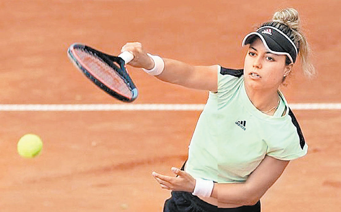 La mexicana, jugando al más alto nivel del tenis mundial. (Reuters)