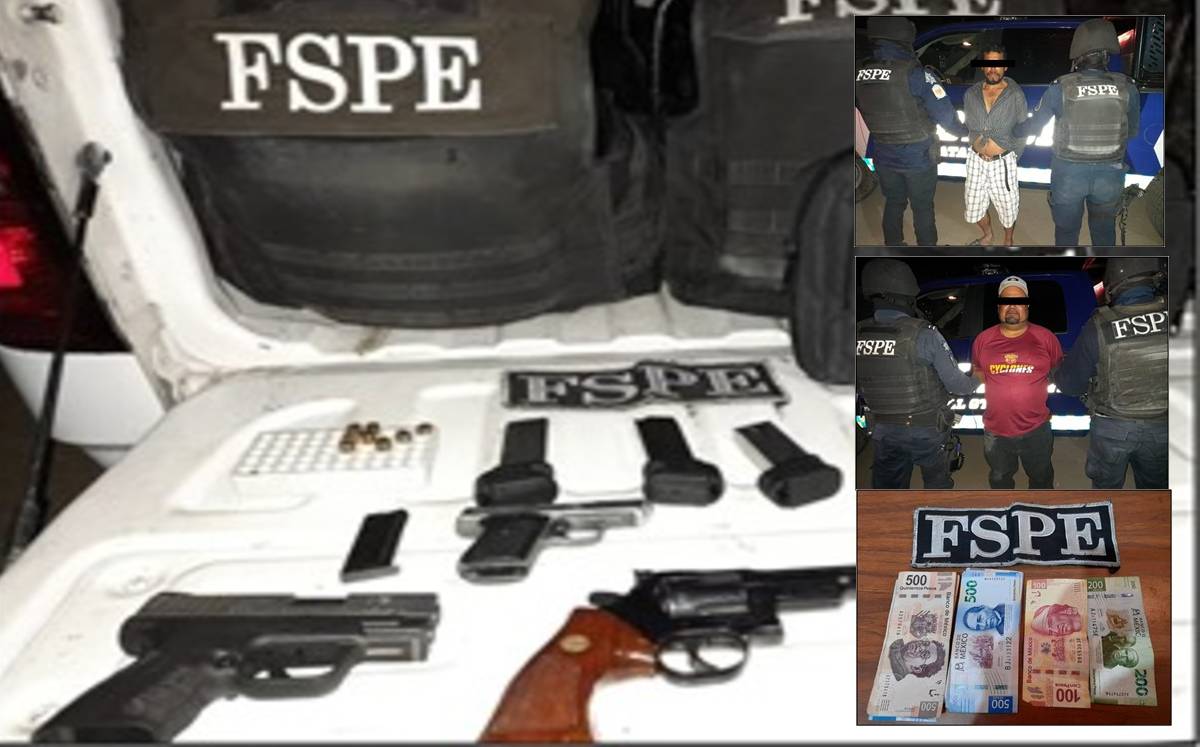 Capturan a dos con armas, cartuchos y cargadores en Valle de Santiago