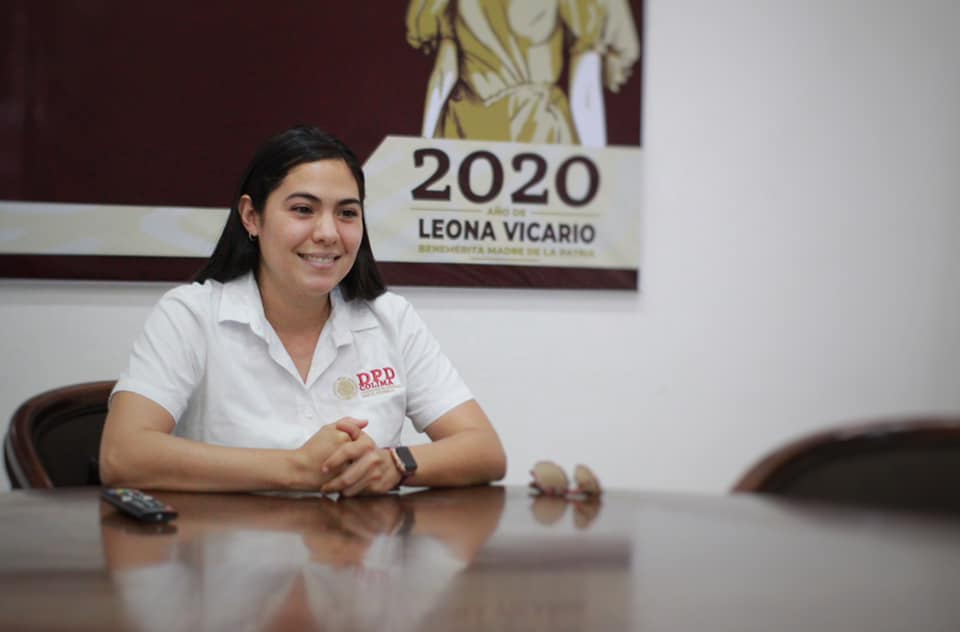 Indira Vizcaíno Silva, candidata de la coalición Juntos Haremos Historia para gobernar Colima. | Foto: Facebook