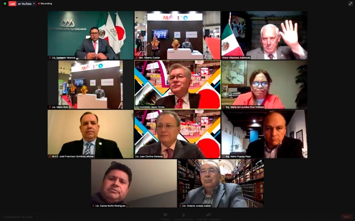El secretario fue parte de la feria internacional de alimentos Foodex Japón 2021. (Especial)