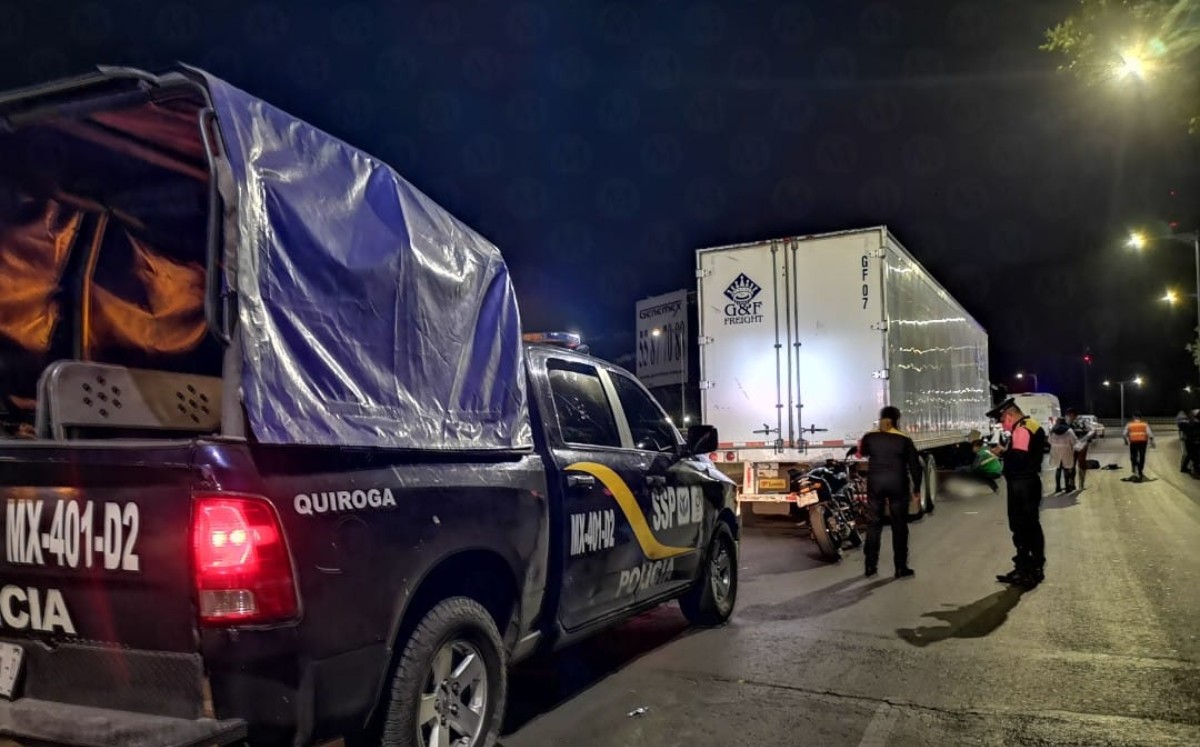 El accidente ocurrió en la incorporación a la autopista México-Pachuca de la avenida Insurgentes, en dirección norte. (Jorge Becerril)