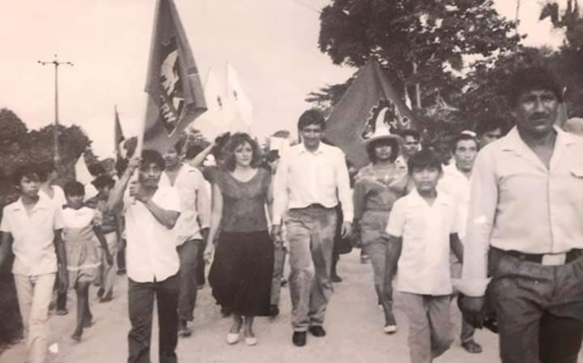 La imagen inédita la compartió José Ramón, hijo de López Obrador y Rocío Beltrán. | Twitter