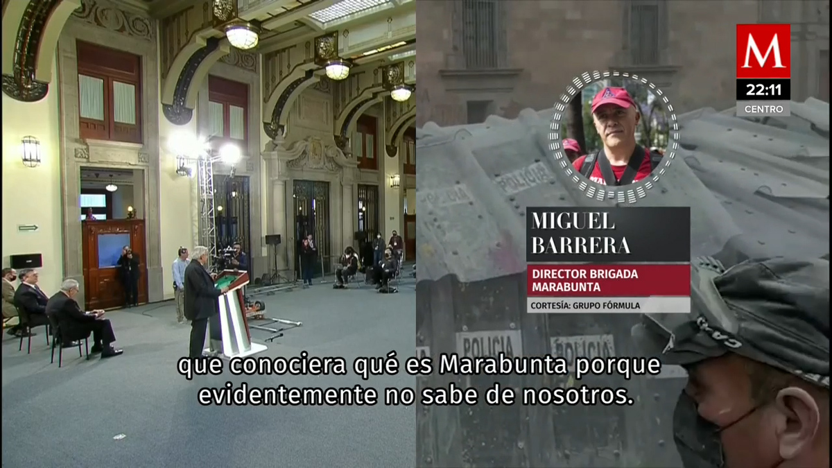 Marabunta denuncia uso de gas lacrimógeno en marcha 8M en CdMx; SSC lo niega