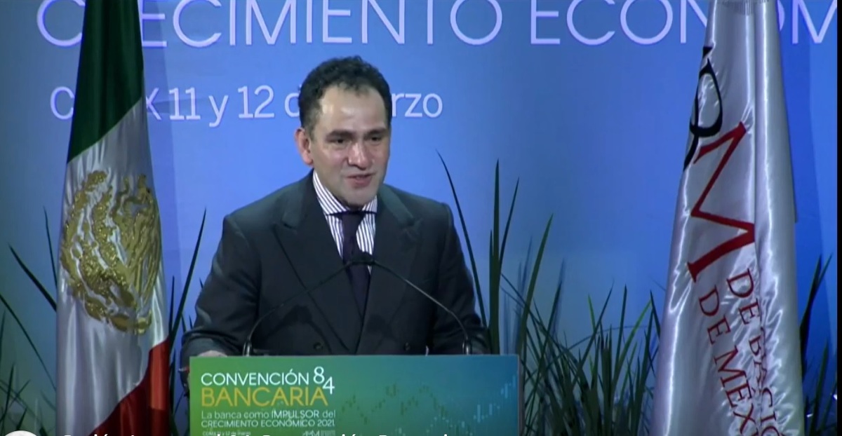 Arturo Herrera, secretario de Hacienda, en su intervención en la 84 Convención Bancaria| Especial.