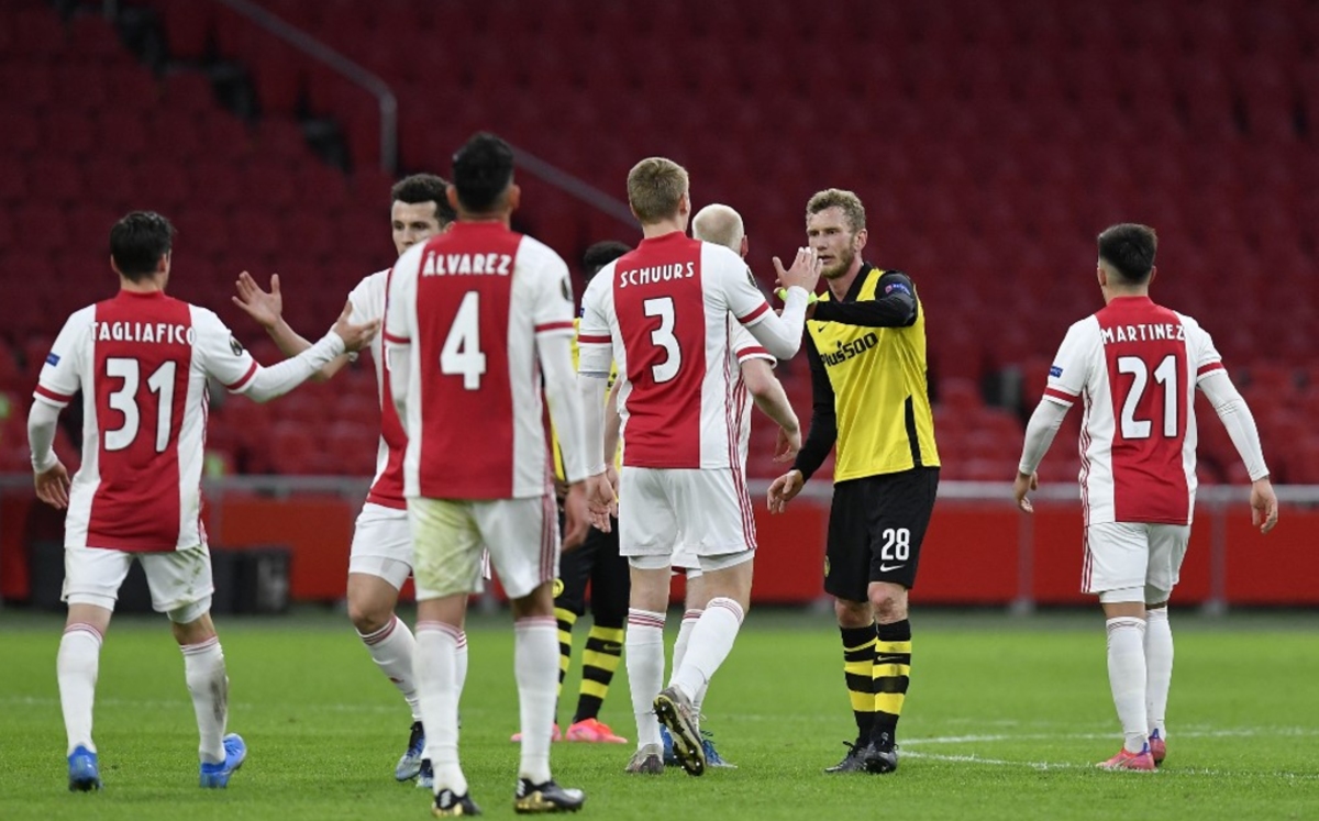 Edson Álvarez y el Ajax se impusieron en Europa League (AFP)