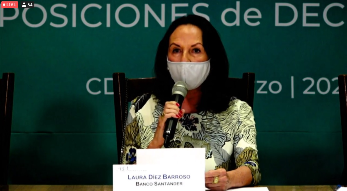Laura Díez Barroso, presidenta del Consejo de Administración de Santander México. (Especial)