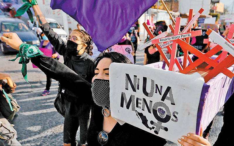 Protesta en Guerrero contra el legislador acusado de violación. (Omar Franco)
