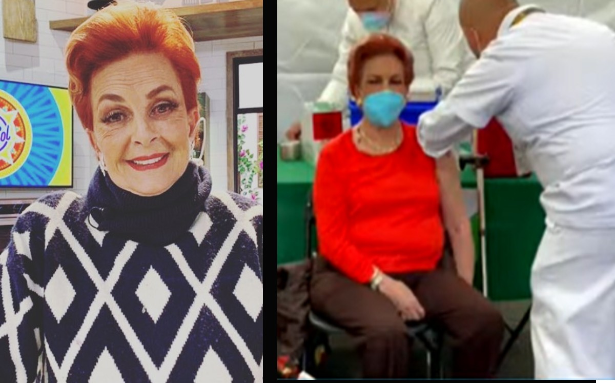 Talina Fernández ya fue vacunada contra el covid-19; conmueve a compañeros de Sale el Sol. (Instagram)