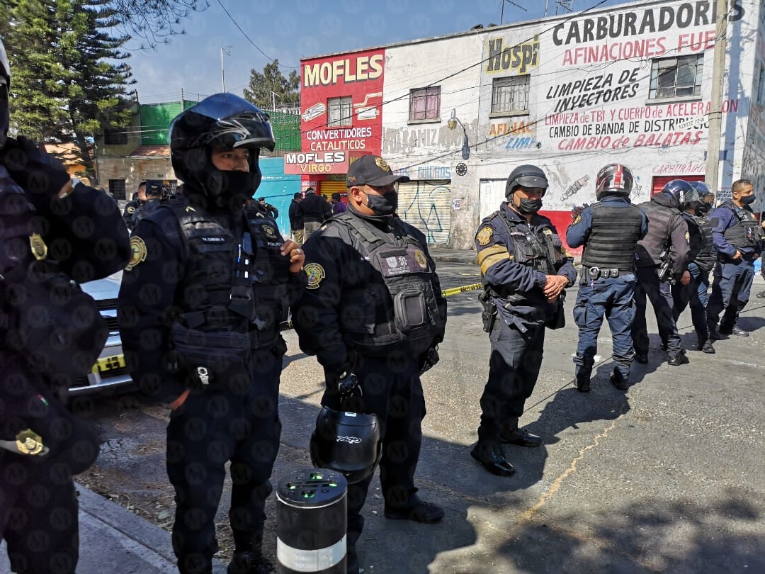 Tras el asesinato de la mujer, se registró una fuerte movilización de elementos de seguridad. (Jorge Becerril)