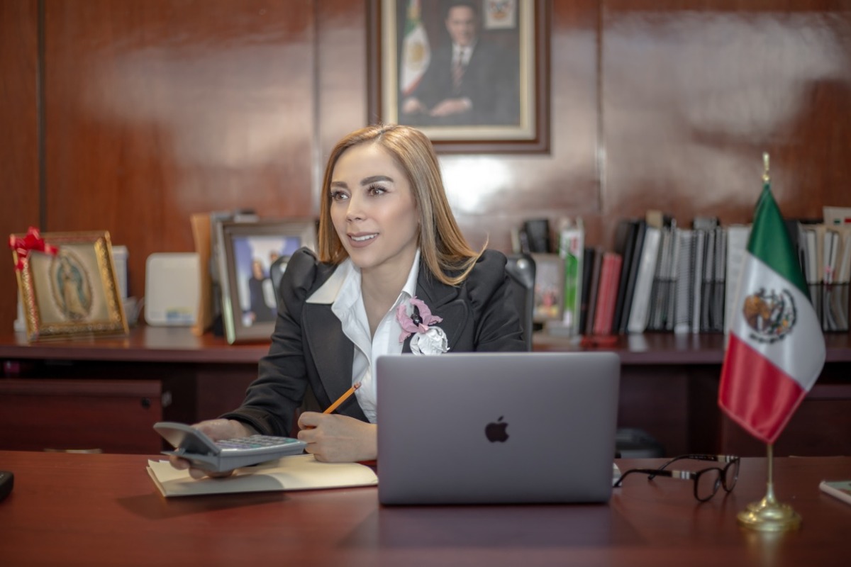 Jessica Blancas, secretaria de Finanzas de Hidalgo. (Carlos Dayan Aparicio)