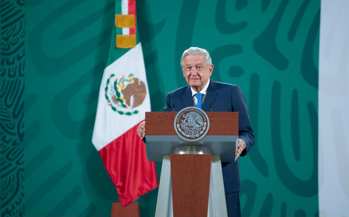 El mandatario el 12 de marzo en su conferencia matutina desde Palacio Nacional. (Cortesía)