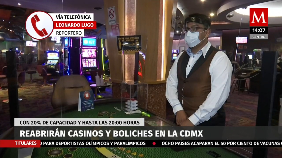 Reabrirán los casinos y boliches de la CdMx