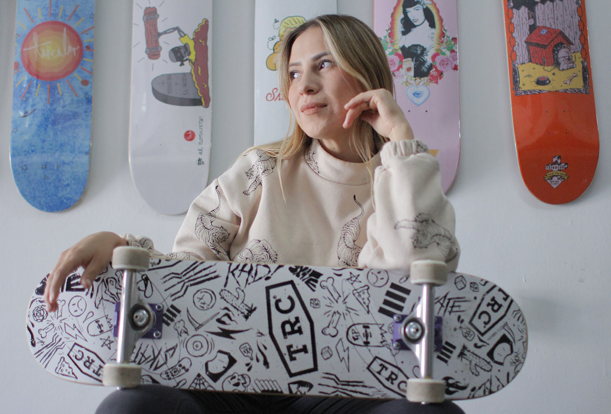 Gaby Maury, skater lagunera. (Manuel Guadarrama)