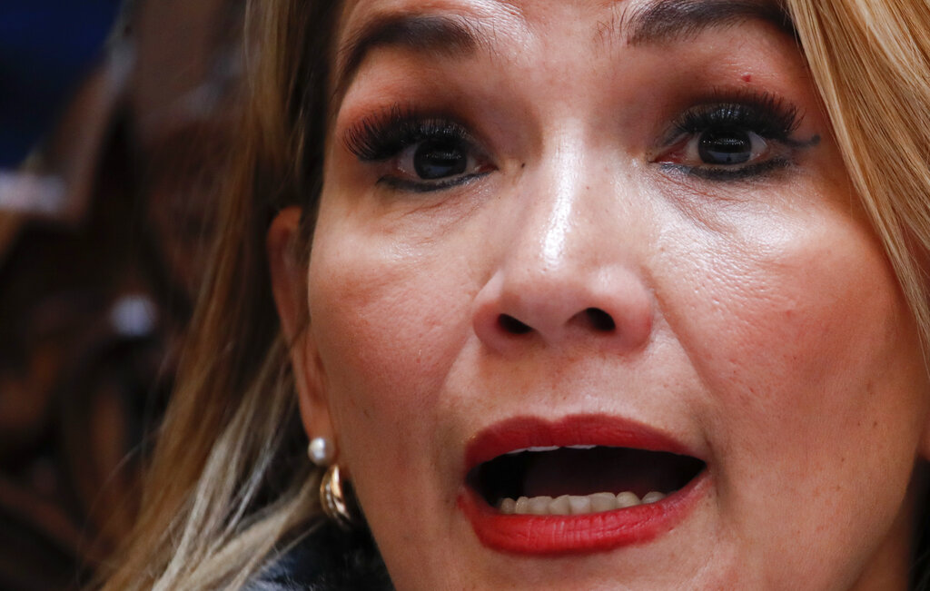 Jeanine Añez, ex presidenta de Bolivia, gobernó tras la salida de evo Morales del poder en 2019. (AP / Archivo)