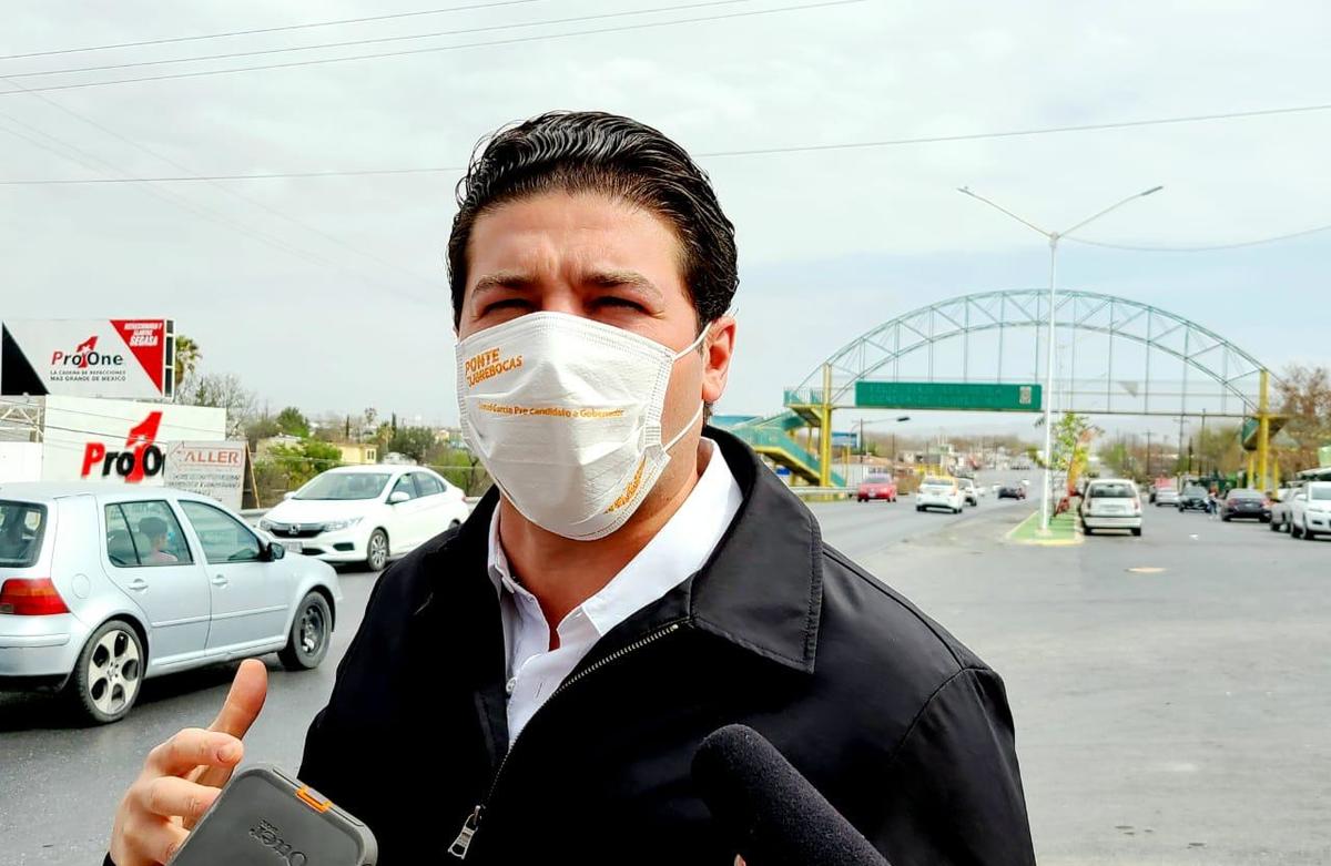 Samuel García, candidato de Movimiento Ciudadano a la gubernatura de Nuevo León. Foto: Especial.