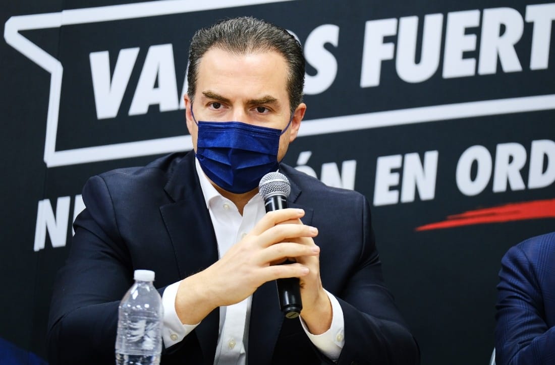 Adrián de la Garza, candidato del PRI a la gubernatura de Nuevo León. Foto: Jorge López.