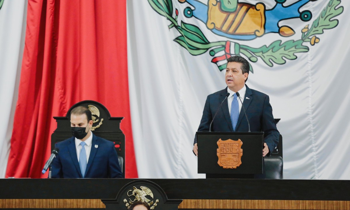 Francisco García Cabeza de Vaca entrega su quinto informe de gobierno. (Facebook)