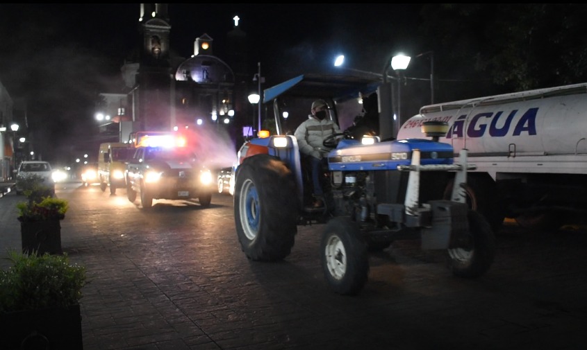 Jornada de sanitización en Tlaxcala. (Especial)