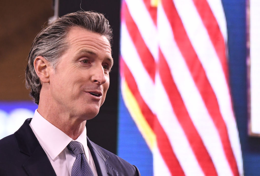 Gavin Newsom, gobernador de California.