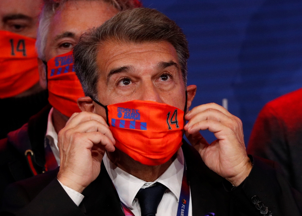 Joan Laporta, presidente electo del Barcelona (Reuters)